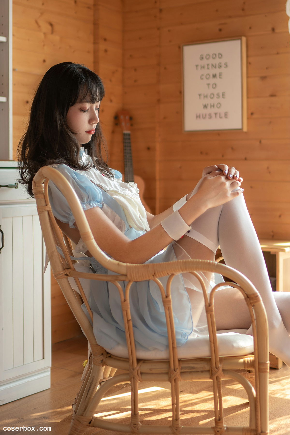 西瓜少女 NO.018 蓝白女仆 - 1