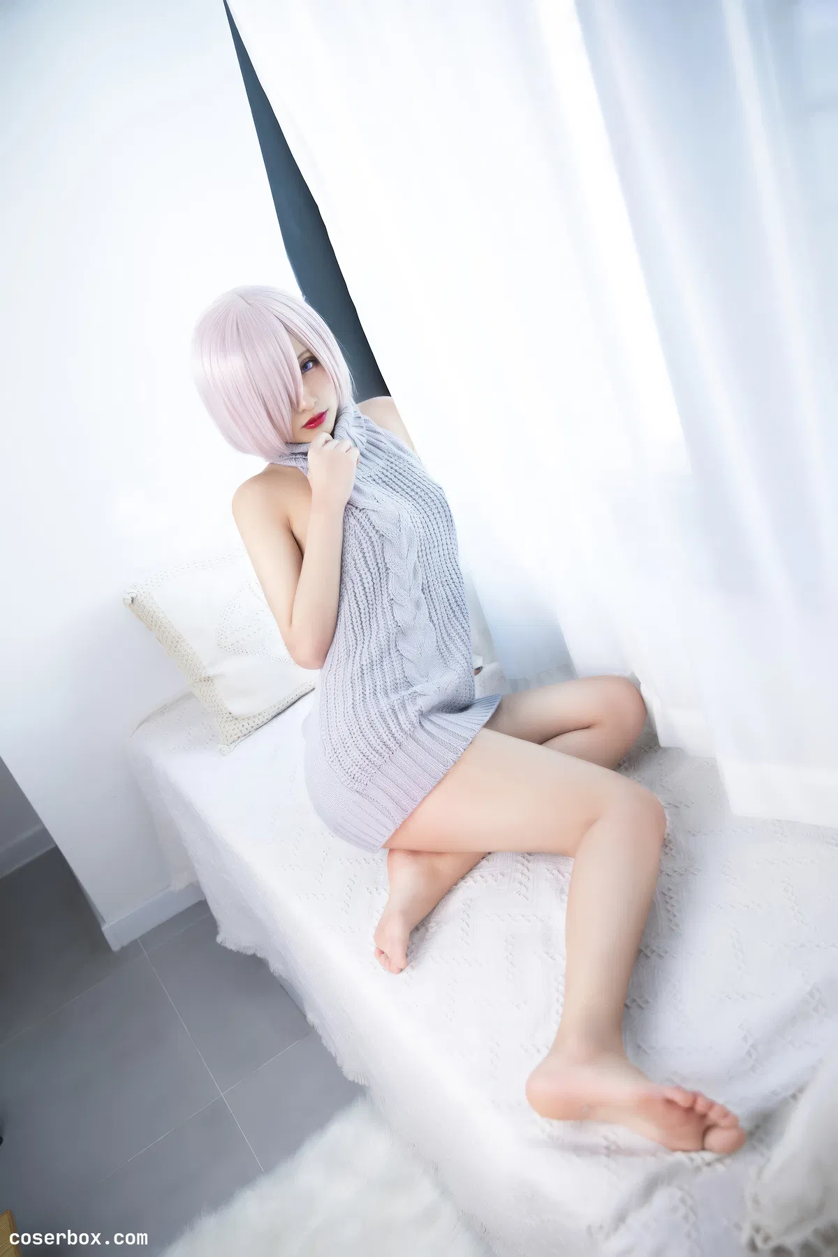 洛璃 LoLiSAMA 2026.01.18 FGO 玛修 露背毛衣 - 2