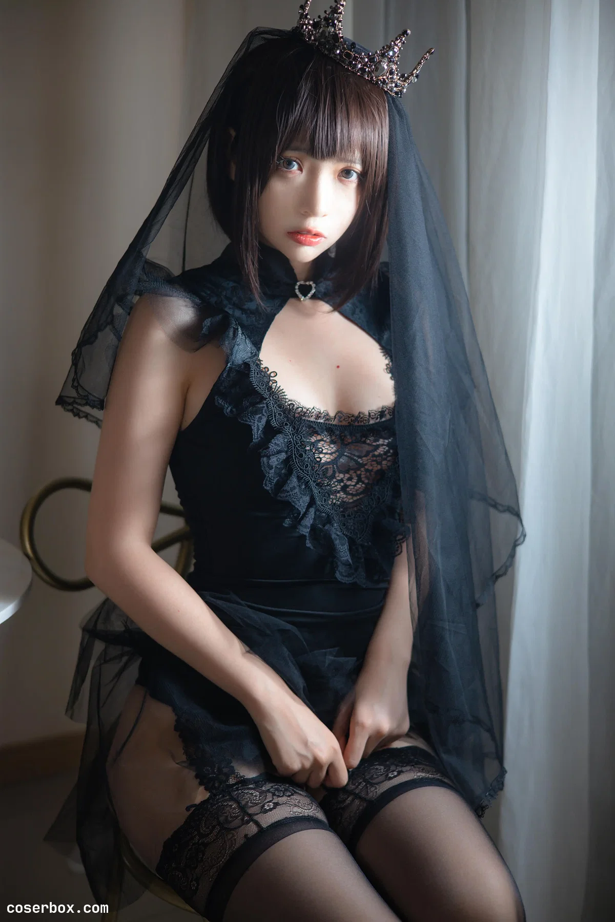 疯猫ss 2026.04.27 黑色婚纱 - 2
